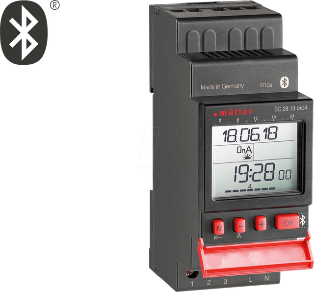 MU SC2823PRO230 - Digitale Astro-Zeitschaltuhr, 2-Kanal, 230 V, Bluetooth