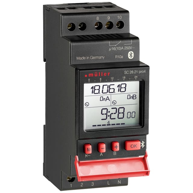 MU SC2821PRO230 - Digitale Wochenzeitschaltuhr, 2 Kanal 230V