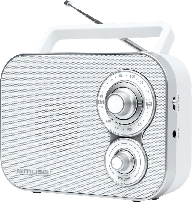 MUSE M-051 RW - Kofferradio M-051 RW, weiß
