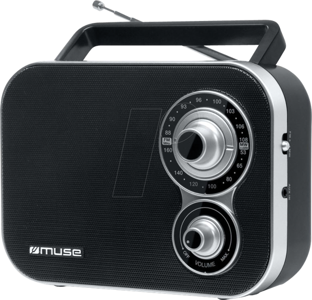 MUSE M-051 R - Kofferradio M-051 R, schwarz