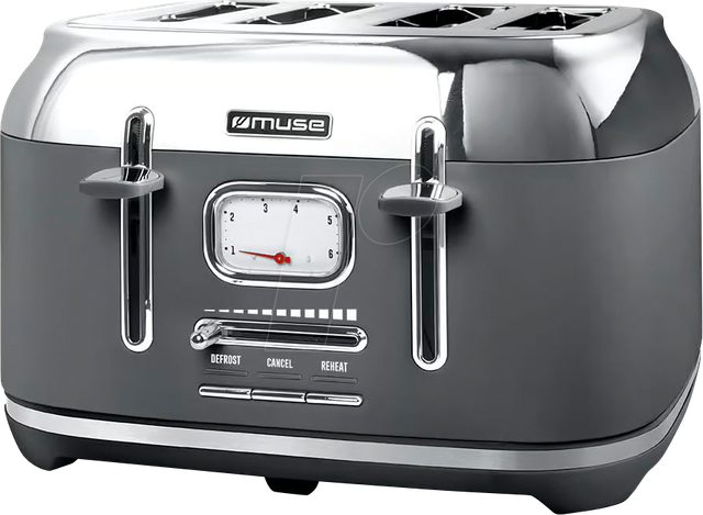 MUSE MS-131 DG - MUSE Edelstahl-Toaster grau MS-131 DG