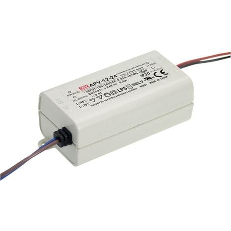 MW APV-12-24 - LED-Trafo, 12 W, 24 V DC, 500 mA