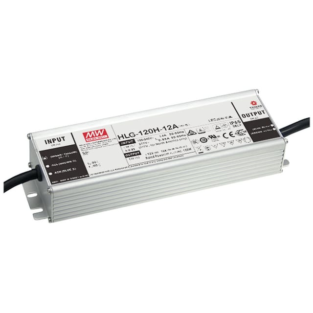 MW HLG-120H-24AB - LED-Trafo, 120 W, 24 V DC, 5000 mA, dimmbar, 3-in-1