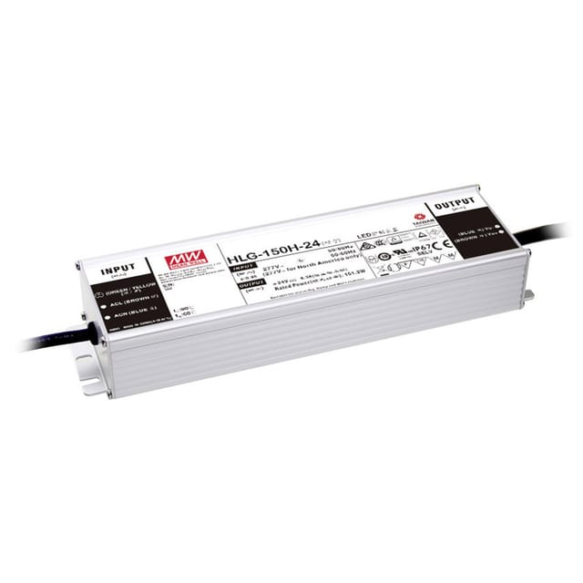 MW HLG-150H-12AB - LED-Trafo, 150 W, 12 V DC, 12500 mA, dimmbar, 3-in-1