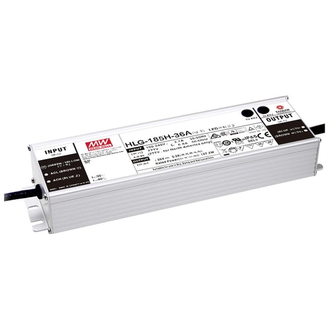 MW HLG-185H-24AB - LED-Trafo, 185 W, 24 V DC, 7800 mA, dimmbar, 3-in-1