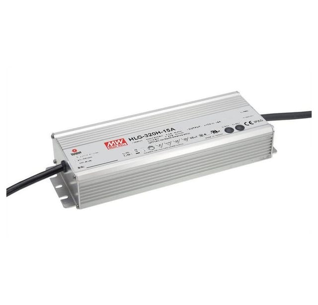 MW HLG-320H-12A - LED-Trafo, 264 W, 12 V DC, 22000 mA