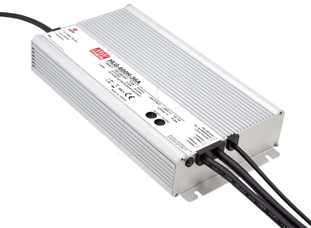 MW HLG-600H-24A - Schaltnetzteil, geschlossen, 600 W, 24 V, 25 A