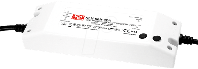 MW HLN-80H-24A - LED-Trafo, 80 W, 24 V DC, 3400 mA