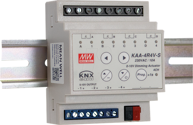 MW KAA-4R4V-10S - KNX Schaltaktor, 4 Kanal, 10 A