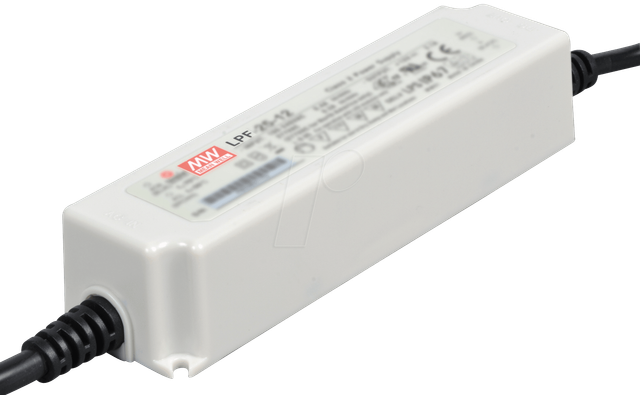 MW LPF-25-24 - LED-Trafo, 25 W, 24 V DC, 1250 mA