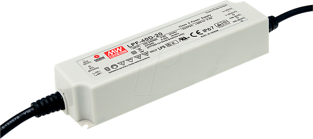 MW LPF-40-48 - LED-Trafo, 40 W, 48 V DC, 840 mA