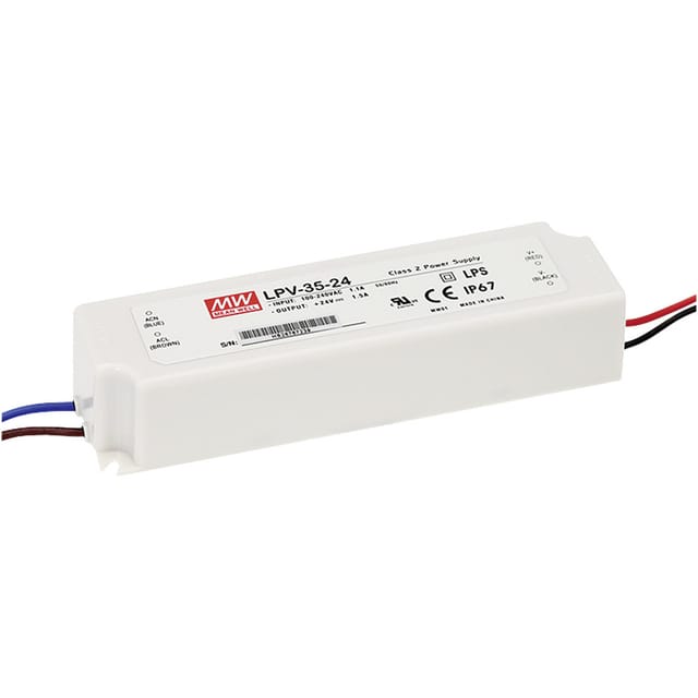 MW LPV-35-12 - LED-Trafo, 36 W, 12 V DC, 3000 mA