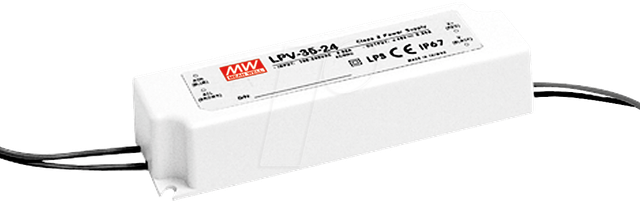 MW LPV-35-24 - LED-Trafo, 36 W, 24 V DC, 1500 mA