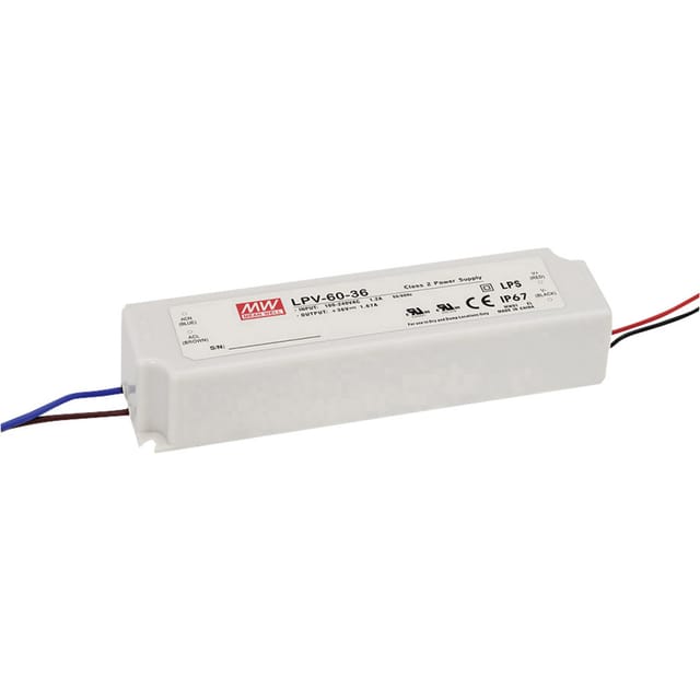 MW LPV-60-12 - LED-Trafo, 60 W, 12 V DC, 5000 mA