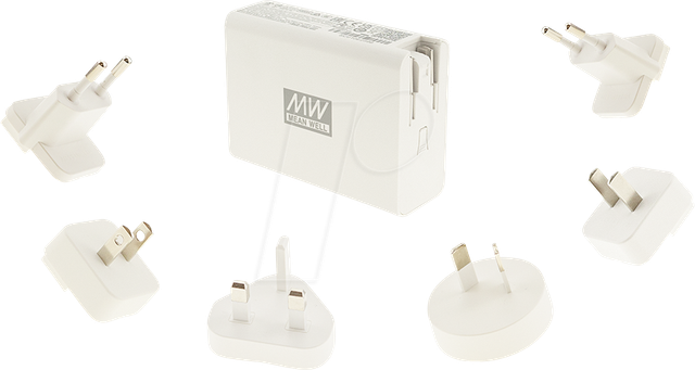 MW NGE100 - USB-Ladegerät, 100 W, 5-20 V, 2x USB-C, 2x USB-A, GaN, weiß