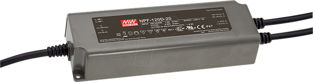 MW NPF-120-24 - LED-Trafo, 120 W, 24 V DC, 5000 mA