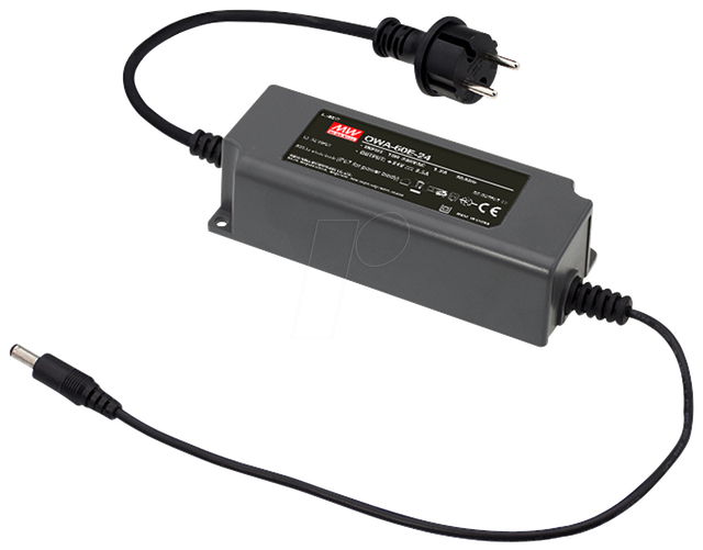 MW OWA-60E-12 - Tischnetzteil, 60 W, 12 V, 5 A
