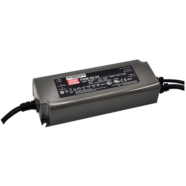 MW PWM-90-12DA - LED-Trafo, 90 W, 12 V DC, 7500 mA