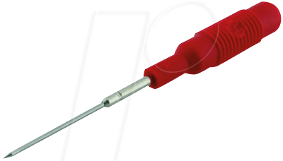 MZS 1 PRUEF RT - Prüfspitze, 4 mm, rot, Edelstahl