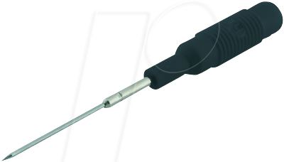 MZS 1 PRUEF SW - Prüfspitze, 4 mm, schwarz, Edelstahl