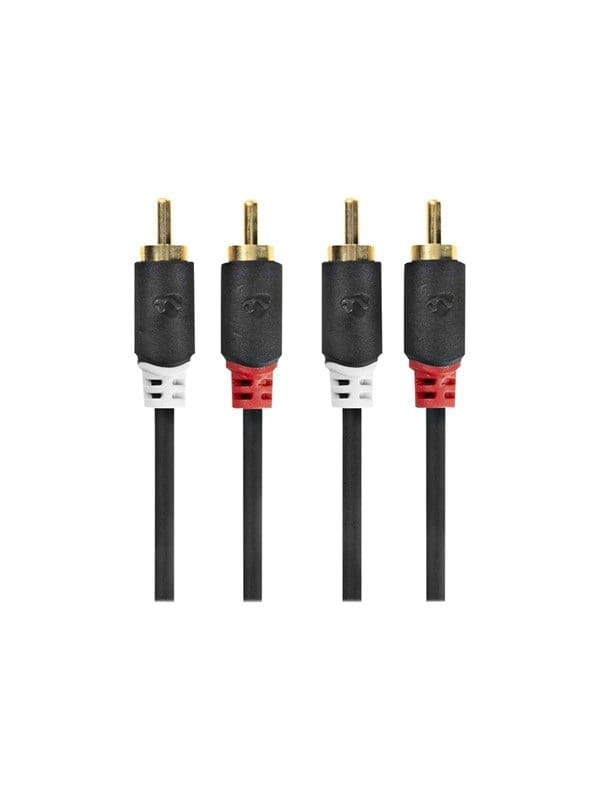 N CABW24200AT05 - Cinch Kabel, 2x Cinch Stecker auf 2x Cinch Stecker, 0,5 m