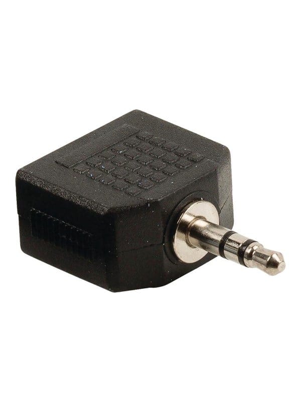 N CAGB22945BK - 3,5 mm Klinken Stecker auf 2x Buchse