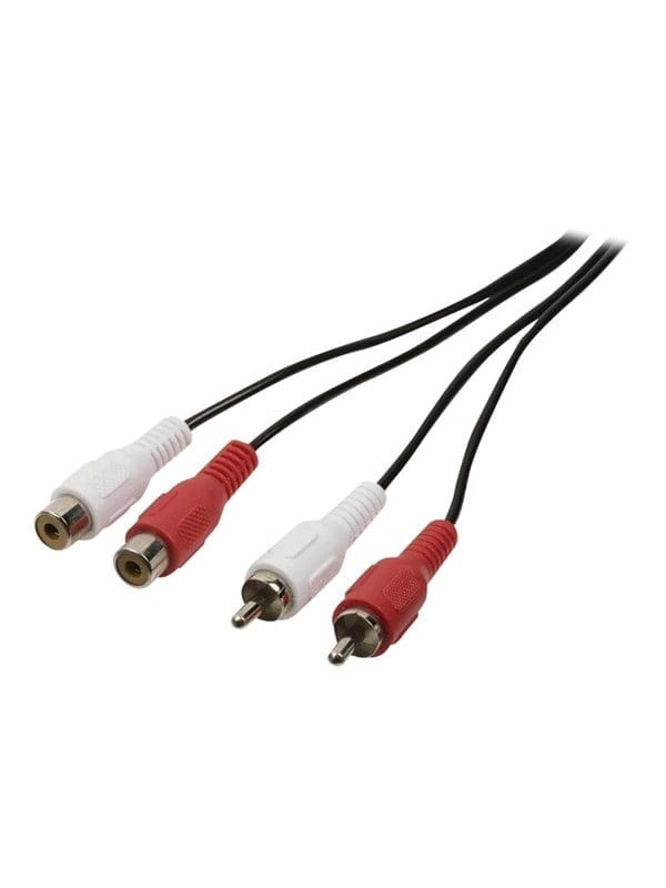 N CAGB24205BK50 - Cinch Audio Kabel, 2x Cinch Stecker auf 2x Buchse, 5,0 m