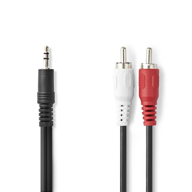 N CAGL22200BK150 - Audiokabel, 3,5 mm Klinke auf Cinch, 15 m