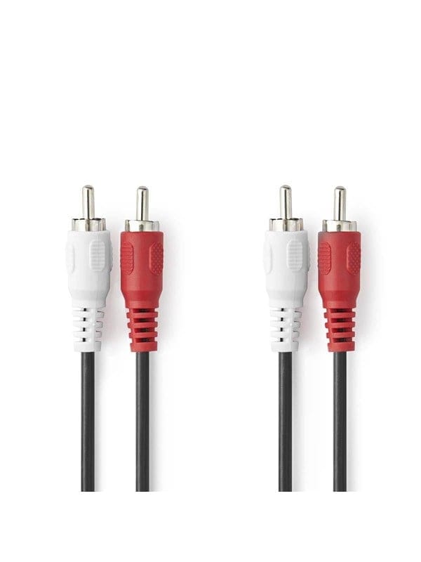 N CAGL24200BK100 - Cinch Audio Kabel, 2x Stecker auf 2x Stecker 10,0 m