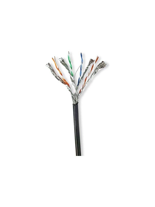 N CCBG8599BK100S - Cat.7 Netzwerkkabel, S/FTP, schwarz, 100 m