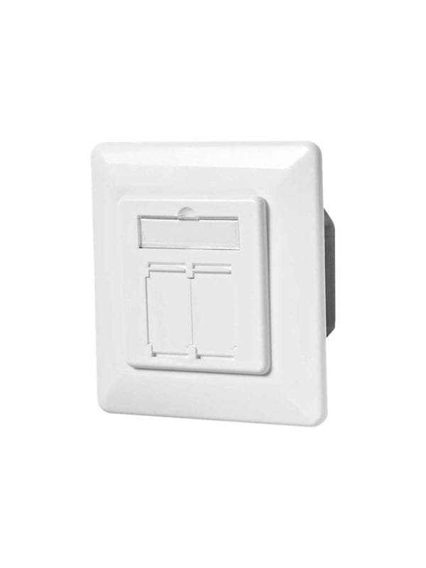 N CCBW89200IV - Unterputz RJ45-Dose, 2-fach, Cat.6