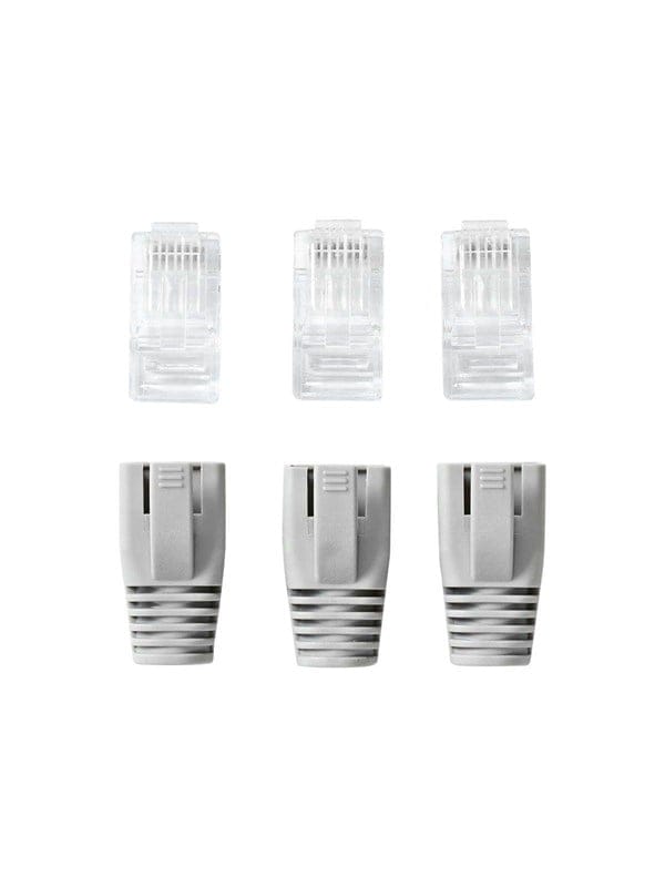 N CCBW89360GY - RJ45-Stecker, UTP Cat.6, 10 Stück