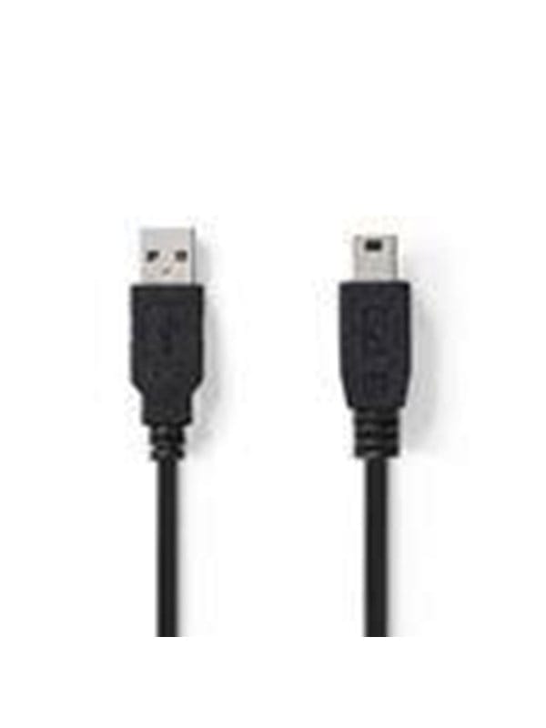 N CCGB60300BK20 - USB 2.0 Kabel, A-Stecker > 5-pol Mini-Stecker, 2 m, Schwarz