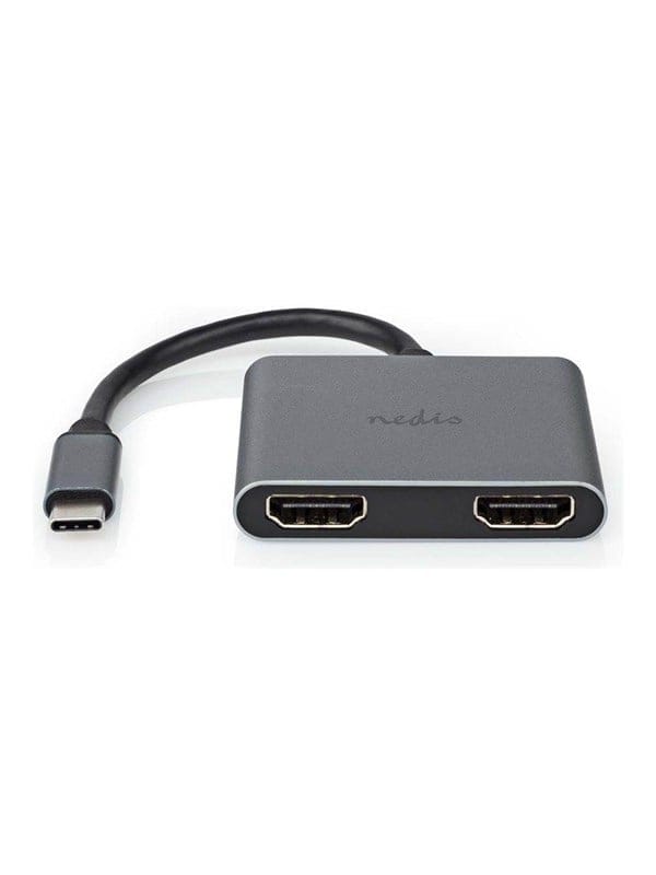 N CCGB64670BK01 - Adapter USB C > 2x HDMI, 4K@30 Hz, 10 cm