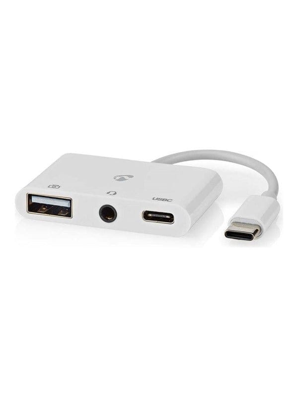 N CCGB64790WT01 - USB 2.0 Hub, 3 Port, 1x C, 1x A, 1x 3,5 mm