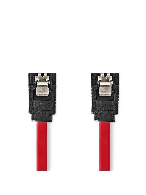 N CCGB73150RD05 - Kabel SATA 3 Gb/s 50 cm rot Metall