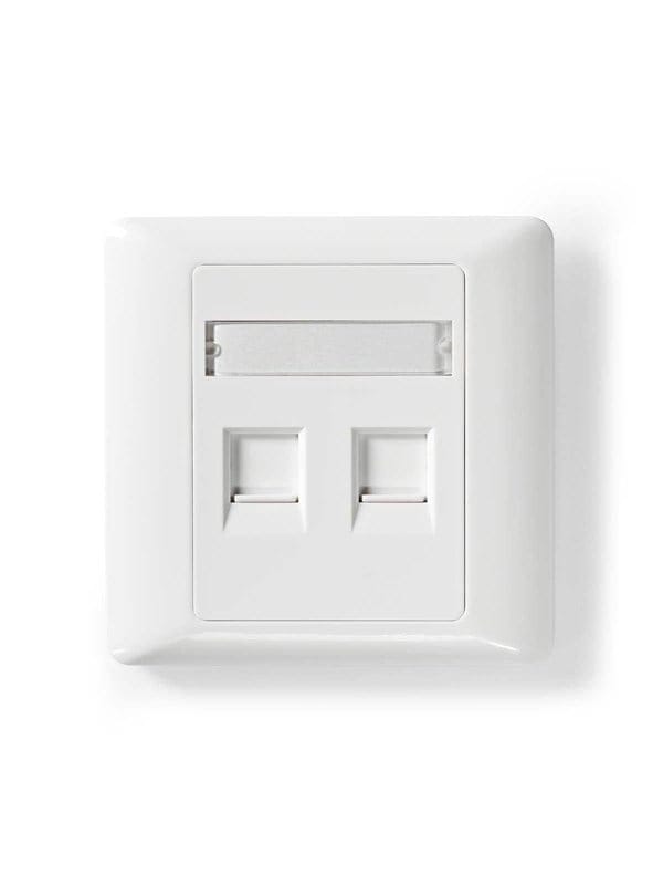 N CCGP89760WT - Leerdose mit Frontplatte für 2x Keystone Modul