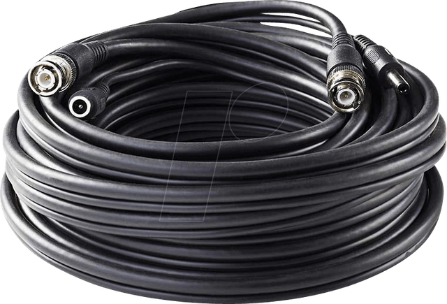 N CCTVCA10BK100 - Videokabel BNC/DC, RG59, 10 m