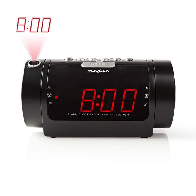 N CLAR005BK - Digital-Wecker-Radio, LED-Anzeige, Snooze, Sleep Timer, Schwarz