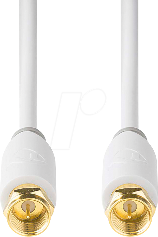 N CSBW41000WT100 - Satelliten- und Antennenkabel, F Stecker F Stecker, 10.0m, We