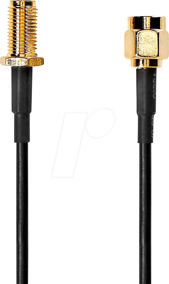 N CSGL02010BK10 - Antennenkabel, SMA-Stecker / SMA-Buchse, 1 m