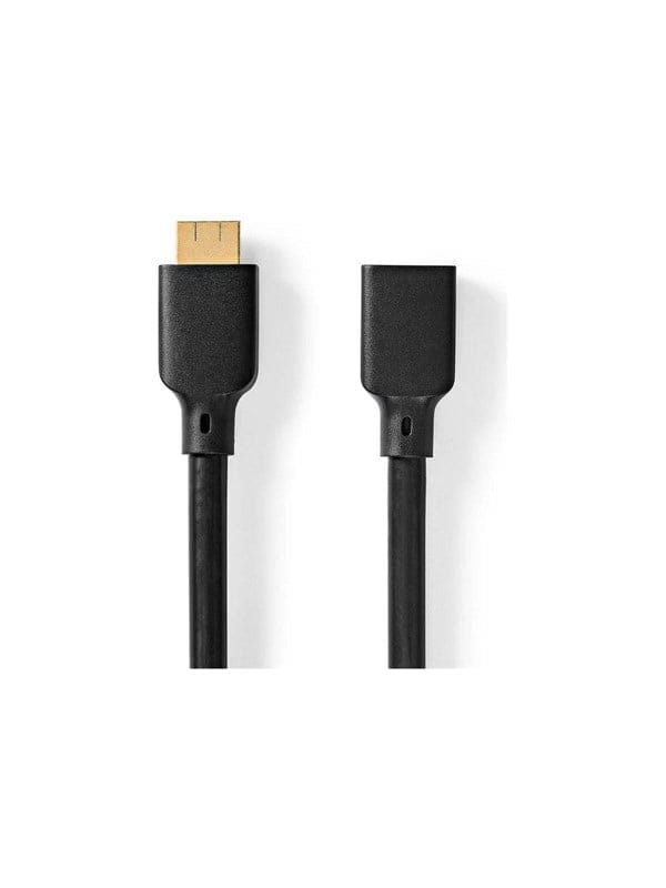 N CVGB35090BK10 - HDMI Stecker > HDMI Buchse, 8K@60Hz, Schwarz, 1.00m