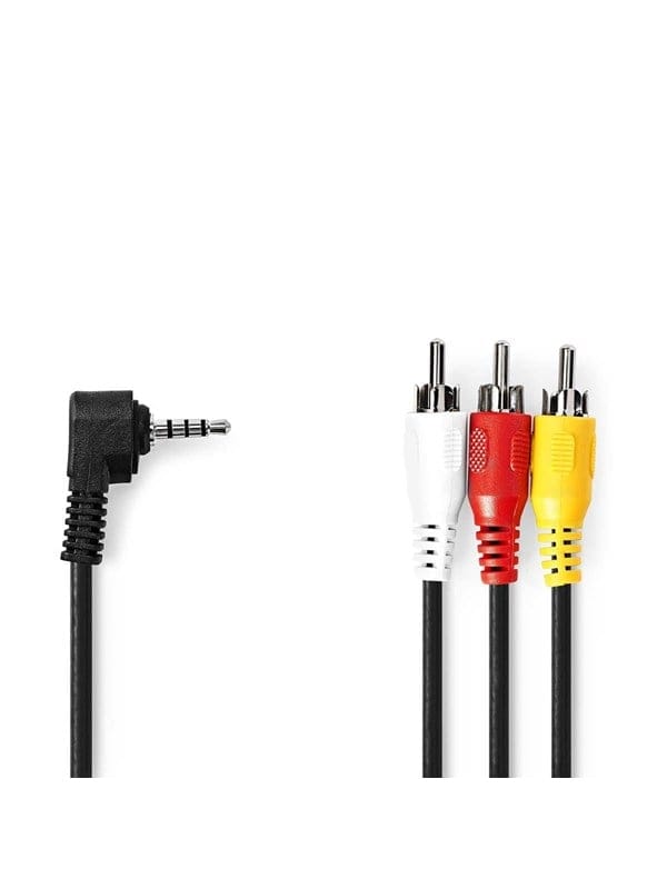 N CVGL22400BK10 - Audio-Video-Kabel, 3.5 mm Stecker 3x Cinch-Stecker, 1.00m, R