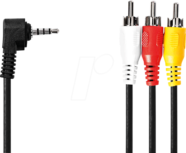N CVGL22400BK20 - Audio-Video-Kabel, 3.5 mm Stecker 3x Cinch-Stecker, 2.00m, R