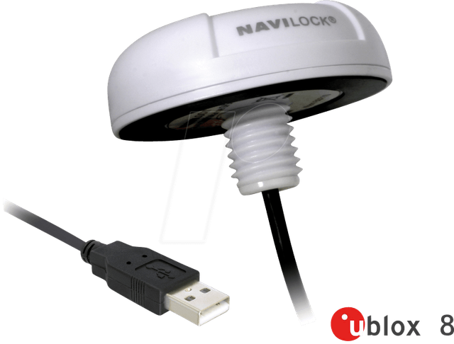 NAVILOCK 62532 - GPS Empfänger, u-blox 8, USB, Dachmontage, 4,5 m