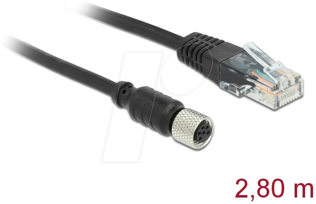 NAVILOCK 63165 - Anschlusskabel, M8 Buchse seriell, wasserdicht > RJ45