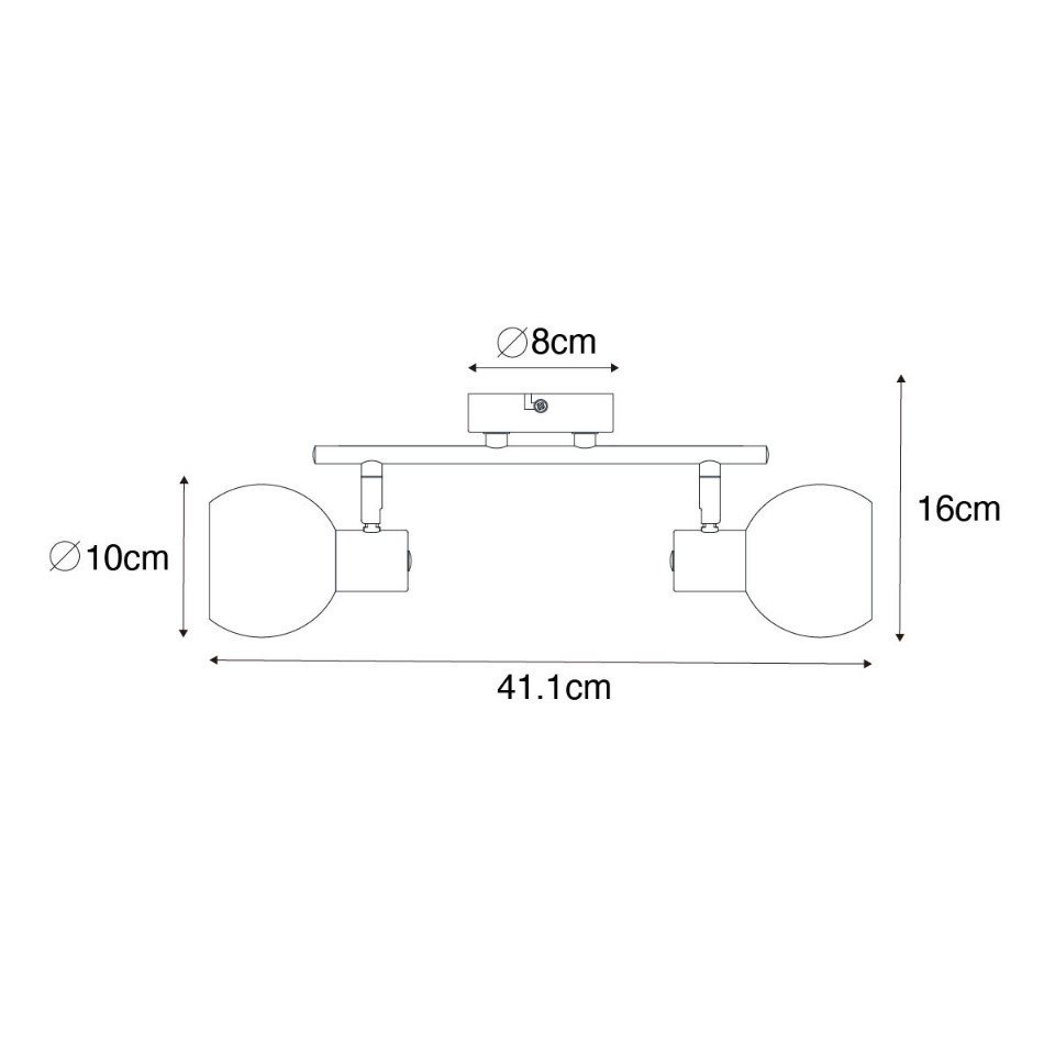 Smarter Spotstrahler Gold Mit Rosa Glas Inkl. 2 Wifi P45 - Vidro