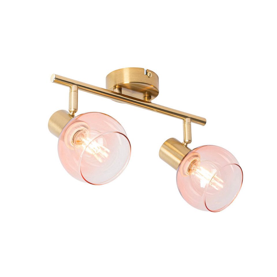 Smarter Spotstrahler Gold Mit Rosa Glas Inkl. 2 Wifi P45 - Vidro Bild 3