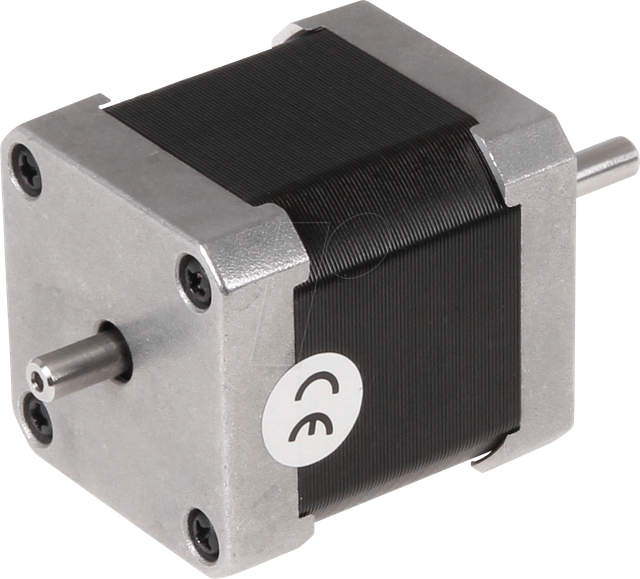 NEMA17-02 - Schrittmotor, Hoch-Drehmoment Hybrid, 2-Phasen, doppelter Schaft