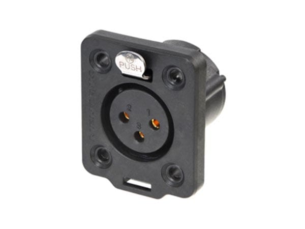 NEUTRIK NC3FDX-T - XLR-Einbaubuchse 3-polig TOP